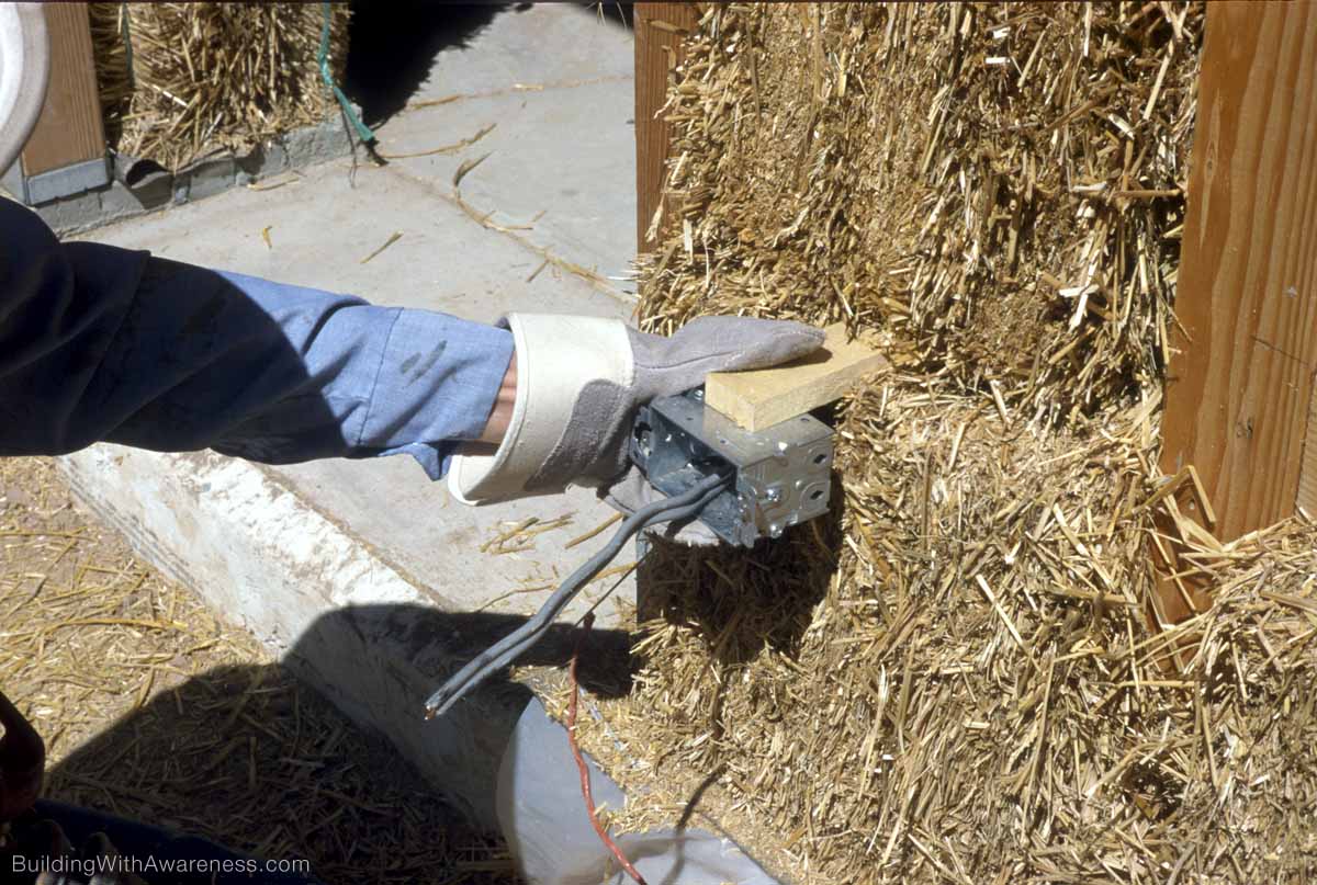 Installing Electrical Wiring In A Straw Bale House